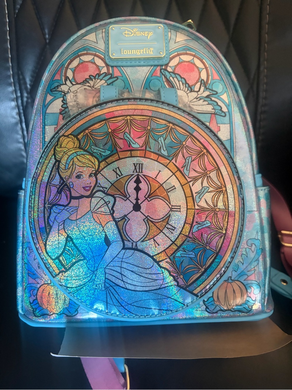 Loungefly Disney Princess Stained Glass Collection Cinderella Mini Backpack NWT